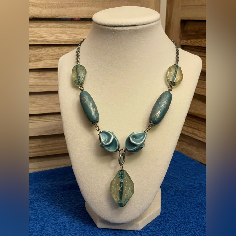 Blue Beaded Necklace